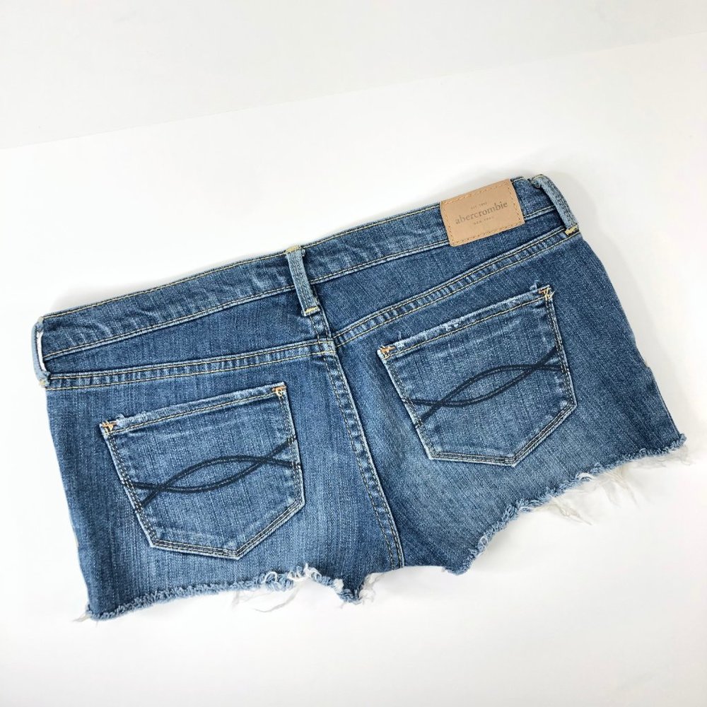 Abercrombie Maddy Denim Jean Stretch Summer Shorts - Picture 4 of 7
